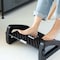 Basicwise Black Triangular Footrest Massage, Adjustable Foot Stool Support w/6 Height Positions QI004645.BK - alternate 5